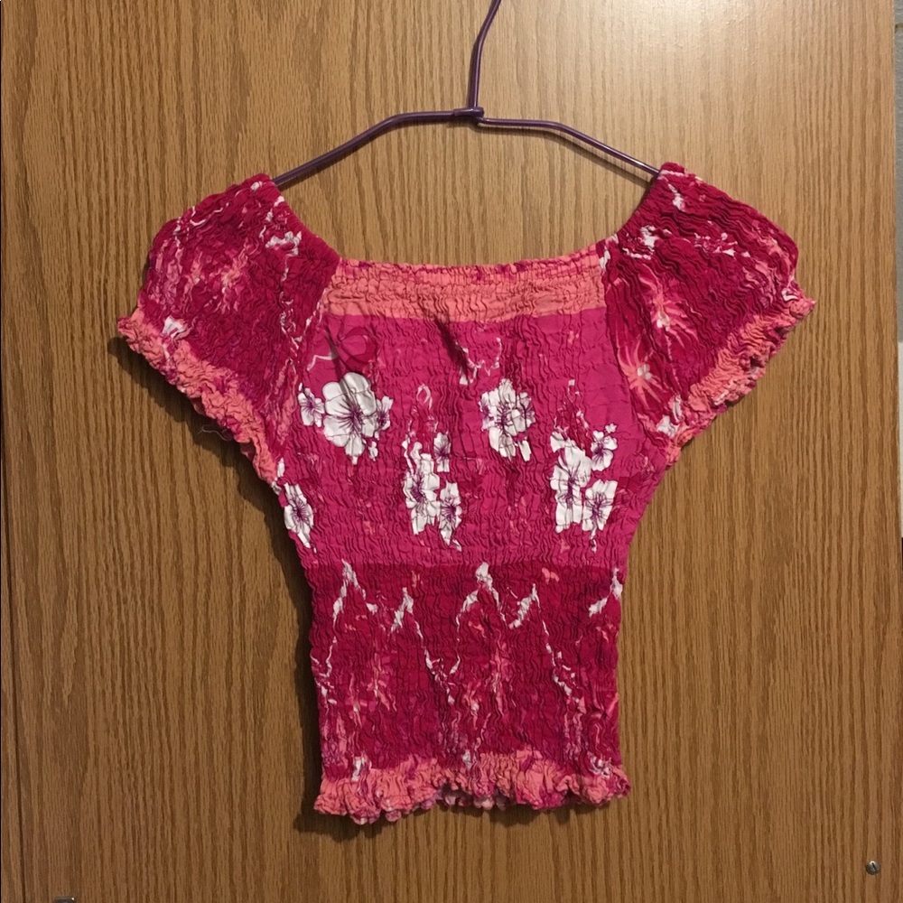 Off the shoulder crop top